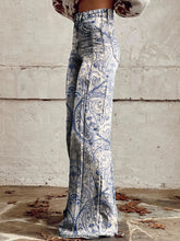 Load image into Gallery viewer, Women's Vintage Paisley Print Casual Wide Leg Pants
