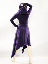Load image into Gallery viewer, Women's Halloween Witch Long-Sleeve Hooded Dress