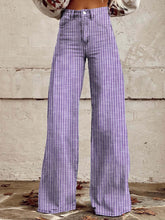 Load image into Gallery viewer, Women&#39;s Retro Classic Striped Wide Leg Pants