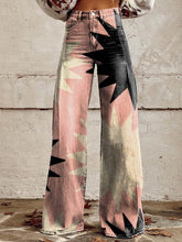 Load image into Gallery viewer, Women&#39;s Pink Explosion Casual Wide Leg Pants