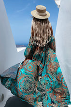 Load image into Gallery viewer, Travel Life Baroque Off Shoulder Maxi Dress