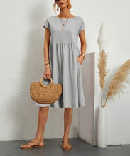 Load image into Gallery viewer, 🔥 50% OFF Summer Last Sale  🔥Women's Short Sleeve Cotton And Linen Dress-
