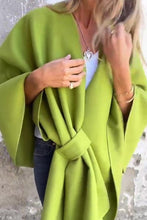 Load image into Gallery viewer, Solid Color Loose V-neck Shawl Cape Jacket