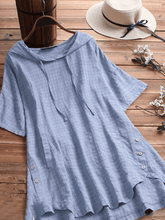 Load image into Gallery viewer, Women&#39;s Loose Casual Cotton Linen Dress