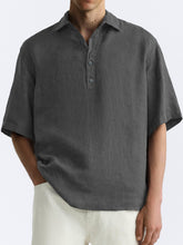Load image into Gallery viewer, Men's Comfortable Casual Half-Button Short Sleeve Shirt