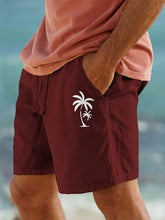 Load image into Gallery viewer, Men's Hawaiian Coconut Print Beach Shorts