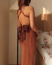 Load image into Gallery viewer, Sexy Backless Bow Dress