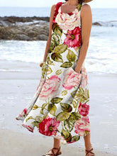 Load image into Gallery viewer, Women's Floral Resort Tank Top with Pockets