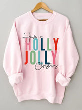 Load image into Gallery viewer, Have A Holly Jolly Christmas Print Long Sleeve Sweatshirt