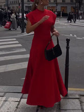 Load image into Gallery viewer, Chic slim fit dress with flying sleeves