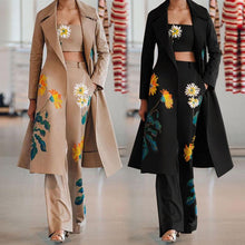 Load image into Gallery viewer, Fashion Long-sleeved Floral Printed Three-pieces suits
