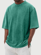 Load image into Gallery viewer, Men's Vintage Washed And Distressed Cotton T-shirt