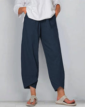 Load image into Gallery viewer, Solid Color Elastic Waist Casual Pants For Women