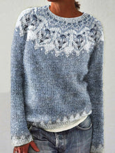 Load image into Gallery viewer, Icelandic Dog Print Long Sleeve Knitted Sweater