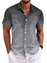 Load image into Gallery viewer, Men's Summer Gradient Line Casual Short Sleeve Shirt