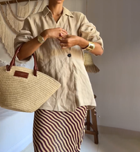 Load image into Gallery viewer, Chill Linen Kimono Two Pieces Set