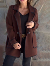 Load image into Gallery viewer, Temperament Suit Collar Double-Sided Wool Jacket
