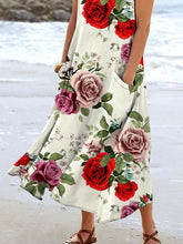 Load image into Gallery viewer, Women's Floral Resort Tank Top with Pockets