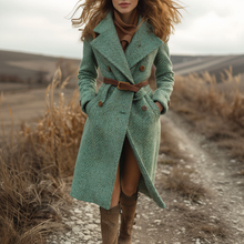 Load image into Gallery viewer, Women's Retro Casual Long Woolen Coat