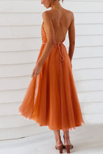 Load image into Gallery viewer, Feeling Romantic V Neck Tulle Midi Dress