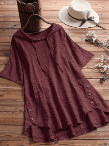 Women's Loose Casual Cotton Linen Dress