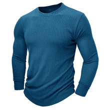 Load image into Gallery viewer, Men's Striped Round Neck Simple T-shirt