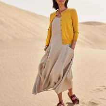 Load image into Gallery viewer, Women&#39;s Sleeveless Cotton And Linen Dress