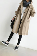 Load image into Gallery viewer, Water Resistant Hooded Windbreaker Rain Jacket