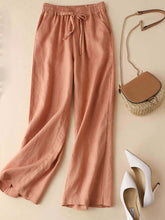 Load image into Gallery viewer, Women's Loose Cotton And Linen Casual Leggings