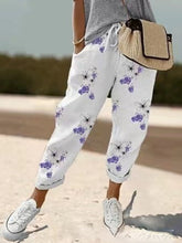 Load image into Gallery viewer, Women&#39;s Printed Cotton And Linen Casual Pants