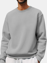 Load image into Gallery viewer, Men's Comfortable Solid Color Crew Neck Sweatshirt