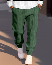 Load image into Gallery viewer, Men&#39;s Textured Jacquard Round Neck Casual Sports Set  017