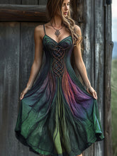 Load image into Gallery viewer, Vintage Celtic Knot Gradient Art Sling Dress
