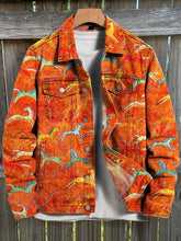 Load image into Gallery viewer, Vintage Wild West Horse Art Print Casual Denim Jacket