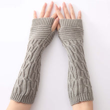 Load image into Gallery viewer, Fingerless Knitted Arm Gloves