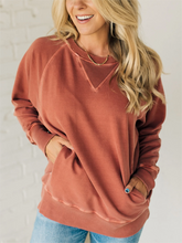 Load image into Gallery viewer, 2024 NEW Women's Ribbed Accent Pocketed Pullover (Buy 2 Free Shipping)