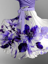 Load image into Gallery viewer, Women&#39;s Floral Print Camisole Dress Short Sleeve Strappy Jacket Two Piece Suit