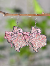 Load image into Gallery viewer, 💙texas Strong💪retro Western-style Texas Map Printed Earrings