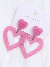 Load image into Gallery viewer, Women's Valentine's Day Heart Earrings
