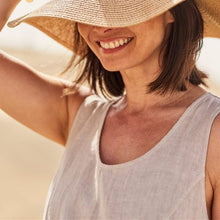 Load image into Gallery viewer, Women&#39;s Sleeveless Cotton And Linen Dress