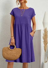 Load image into Gallery viewer, 🔥 50% OFF Summer Last Sale  🔥Women's Short Sleeve Cotton And Linen Dress-