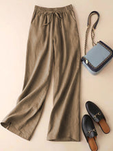 Load image into Gallery viewer, Women's Loose Cotton And Linen Casual Leggings
