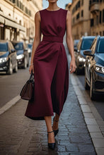 Load image into Gallery viewer, Women's Elegant Solid Color Waist Dress