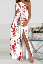 Load image into Gallery viewer, Jolie Floral One Shoulder Cutout Slit Maxi Dress