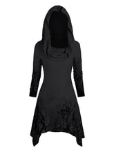 Load image into Gallery viewer, Women&#39;s Halloween Trunk Print Cape Hoodie