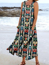 Load image into Gallery viewer, Women's Midcentury Hawaiian Patterns Print Pocket Dress