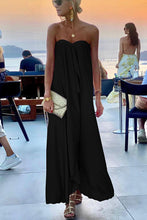 Load image into Gallery viewer, Morning Grace Off Shoulder Satin Bouquet Maxi Dress