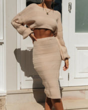 Load image into Gallery viewer, Fashion Casual Long Sleeves Knit Sweater Set