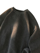 Load image into Gallery viewer, Men's Washed Distressed Cotton Basic Round Neck Long-sleeved Sweatshirt