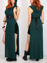 Load image into Gallery viewer, Women&#39;s Gothic High Slit Convertible Dress